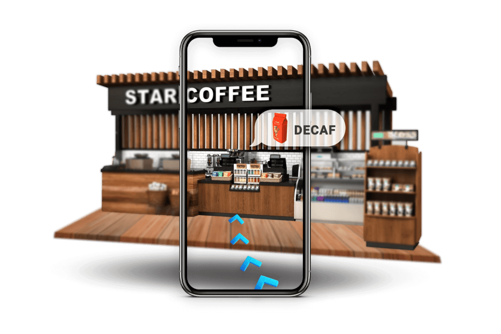 AUGMENTED REALITY Your Typical Reality … We Augment it and Make it Better Upscale your experience by adding augmented reality to your business. Expand your existing offering with indoor navigation, spatial tags, and other powerful features.