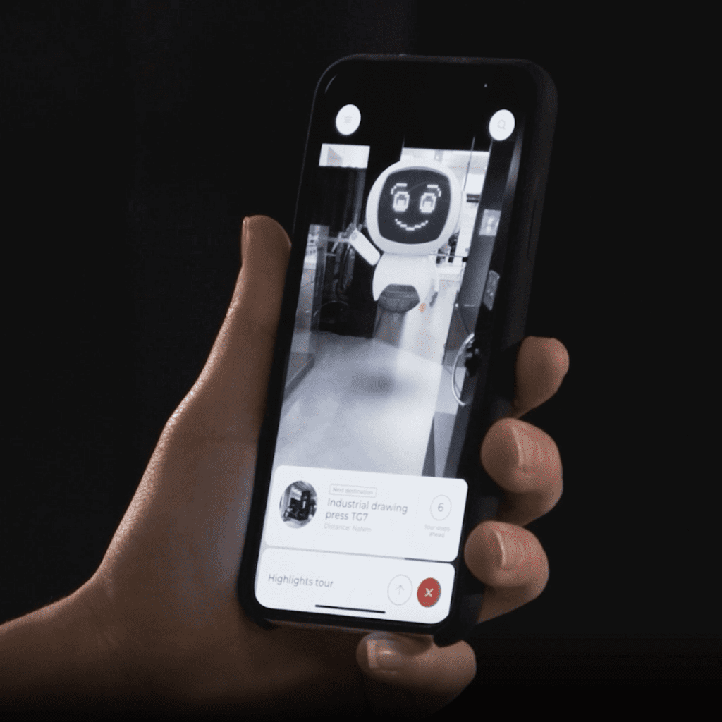 AR Robot Navigation feature of augmented reality service